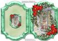 Print,cut, and Fold, Lovely Green Bracket with Scene