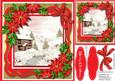 Beautiful Christmas Scene with Poinsettias