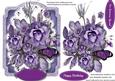 Beautiful Purple Heaven Flowers on Lace
