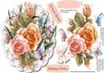 Beautiful Rosy Glo Roses with Butterfly's