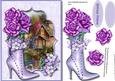 Beautiful Lilac Boot and Roses