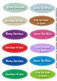 12, Assorted Stitched Oval Christms Tags