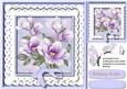 Beautiful Lilac Magnolias on Double Lace
