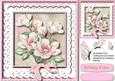 Beautiful Pink Magnolias on Double Lace