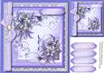 Lovely Lilacf Flowers in a Lace Frame