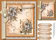 Lovely Bronze Flowers on a Lace Farme