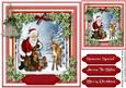 Santa and Deer with Christmas Goodies