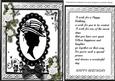 Lovely Silhouette Lady Topper with Verse