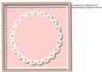 Incert Pink Oval Scalloped