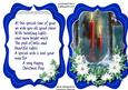 Tent Card , Christmas with Verse 