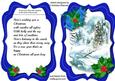 Tent Card with Snow Scene Ad Verse 3