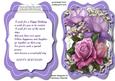 Tent Card , Beautiful Birthday Wishes with Verse