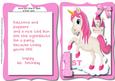 Tent Card 1st Birthday , Little Unicorn