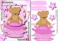 Pink, Happy 1st Christmas Sleepy Time Bear