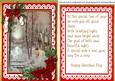 Lovely Topper with Verse , Beautiful Christmas Scene on La