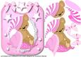 Lovely Pink Sleepy Time Bear on a Bib 