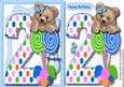 Fuzzy Bears 2nd Birthday Wish Boy 