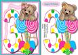 Fuzzy Bears 3rd Birthday Wish Girl