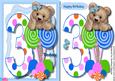 Fuzzy Bears 3rd Birthday Wishe Boy 