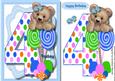 Fuzzy Bears 4th Birthday Wish Boy .
