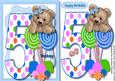 Fuzzy Bears 5th Birthday Wishee Boy