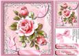 Beautiful Roses and Pink Butterfly's 