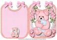 Print, Cut, and Fold, Pink Baby Bib