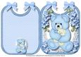 Print, Cut, and Fold , Blue Baby Bib 