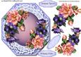 Beautiful Octagonal with Pink and Lilac Roses