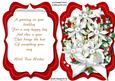 Tent Card with Verse Beautiful Fantasy Flowers