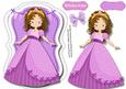 Beautiful Purple Princess Topper or Easel