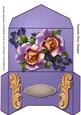 Lovely Gift Wallet , Lilac Roses and Berrys