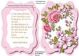 Tent Card with Verse , Beautiful Birthday Wishes 1