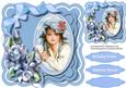 Beautiful Bracket with Blue Hat Girl, 1