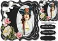 Beautiful Bracket with Black Hat Lady , 3