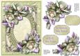 Lovely Beige Flowers and Pearl Frame