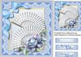Beautiful Blue Fans and Roses