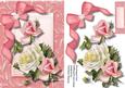 Beautiful Roses in a Swirl Frame