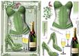 Lovely Green Basque and Bubbly