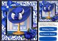 Beautiful Hat and Blue Roses