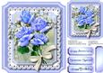Lovely Lilac Roses Shaped Card 