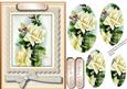 Beautiful Yellow Roses on Lace with a Bow