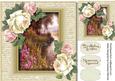 Beautiful Lake Scene on a Buff Script Frame
