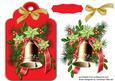 Lovely Topper Tag , with Christmas Bells 