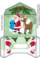 Lovely Monet Wallett ,santa and Reindeer
