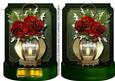 Lovely Tent Card ,christmas Lantern and Rose S