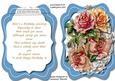 Lovely Tent Card Withmixed Roses and Verse