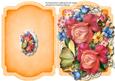 Print and Fold, Lovely Rosy Posy on Lace