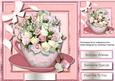 Beautiful Cup of Cream and Pink Roses