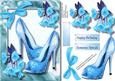 Lovely Blue Shoes and Bell Flowers